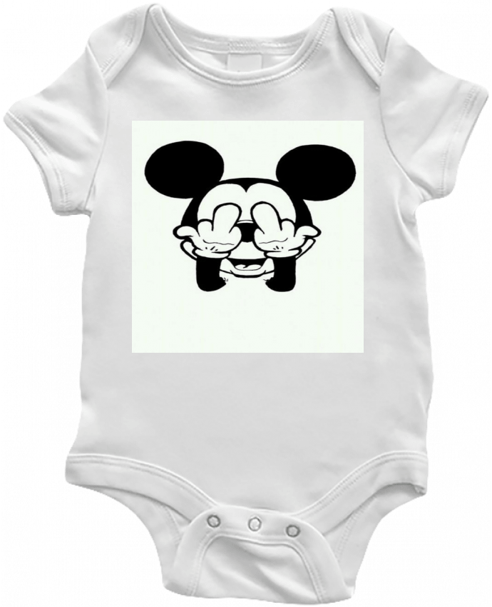 Baby Body Vetement mickey doigt d'honneur by Designer_TUNETOO