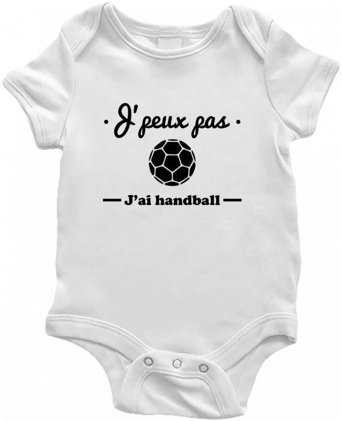 Baby Body J'peux pas j'ai handball ,  tee shirt handball, hand by Benichan