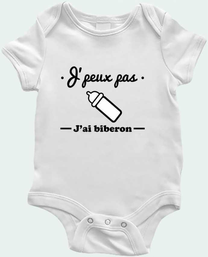 Baby Body J'peux pas j'ai biberon , humour, bébé, cadeau de naissance by Benichan