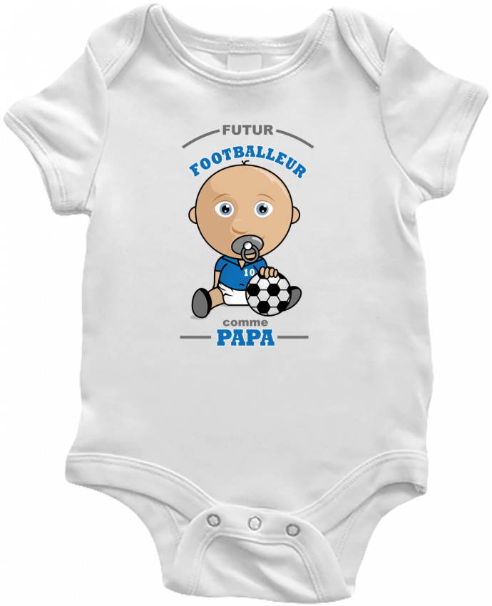 Body bébé Futur Footballeur comme papa par GraphiCK-Kids