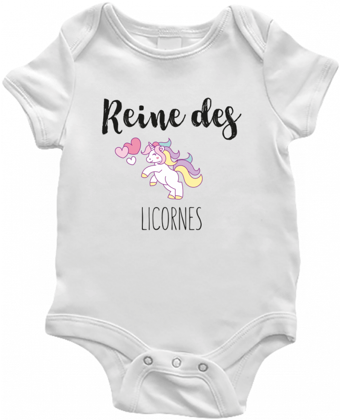 Body bébé Reine des licornes par tunetoo