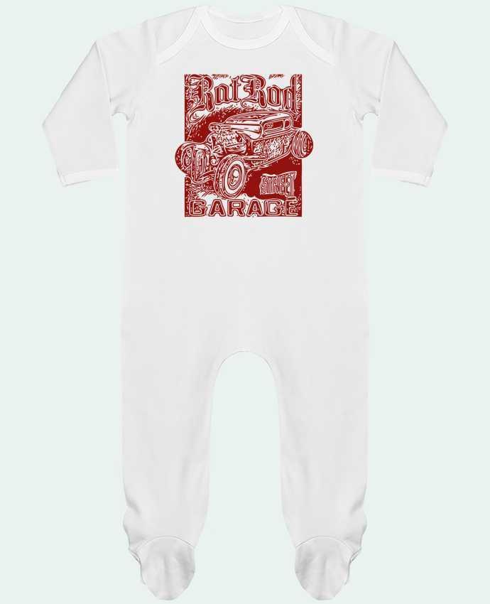 Baby Sleeper long sleeves Contrast Hot rod garage by David