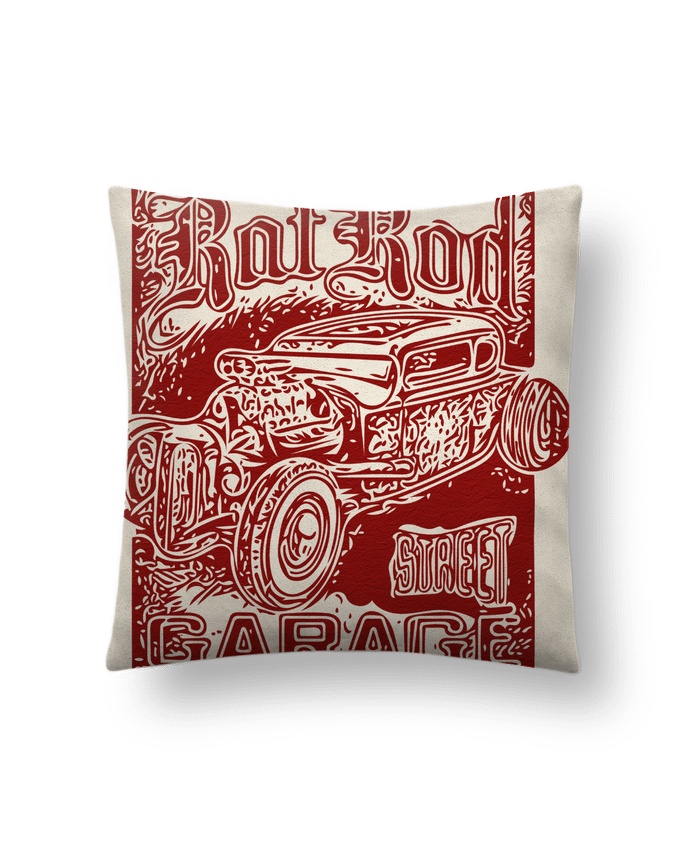 Cushion suede touch 45 x 45 cm Hot rod garage by David