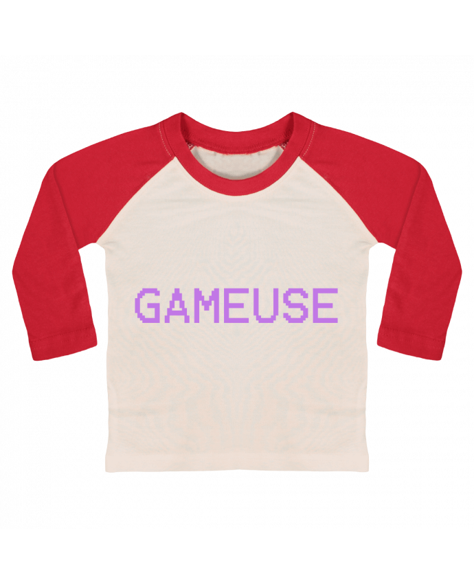 Tee-shirt Bébé Baseball ML GAMEUSE par lisartistaya