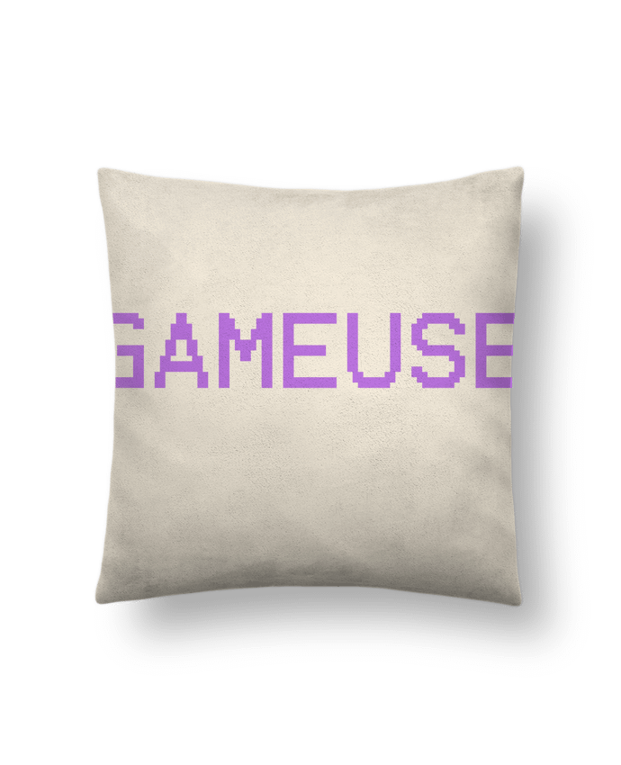 Coussin suédine GAMEUSE par lisartistaya