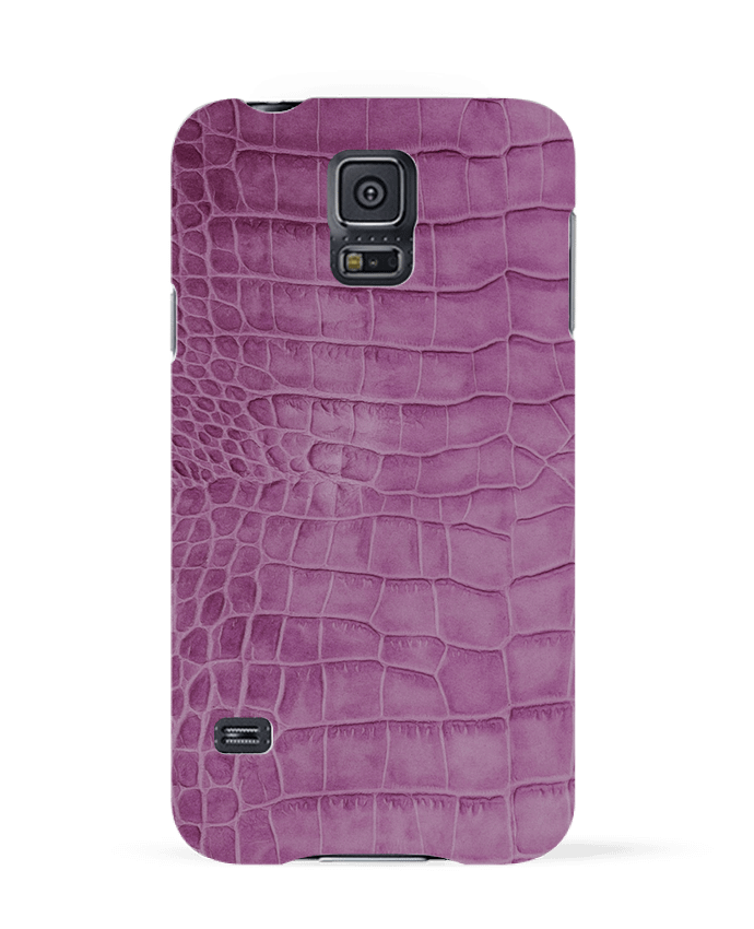 Case 3D Samsung Galaxy S5 Cuir croco violet by Les Caprices de Filles