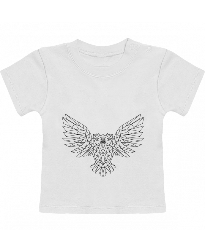 T-Shirt Baby Short Sleeve Geometric Owl manches courtes du designer Arielle Plnd