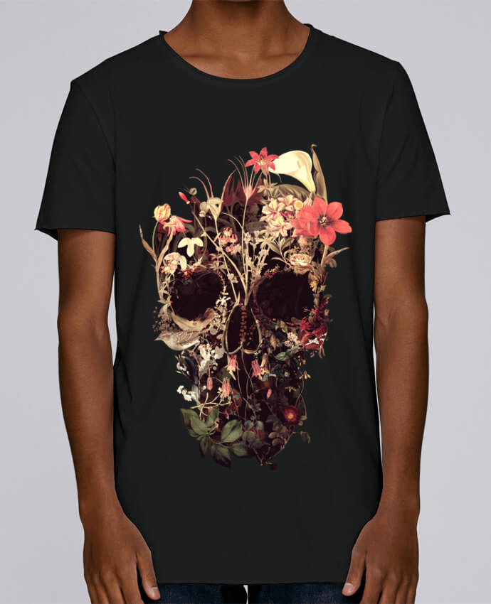 Camiseta Hombre Tallas Grandes Stanly Skates Bloom Skull por ali_gulec