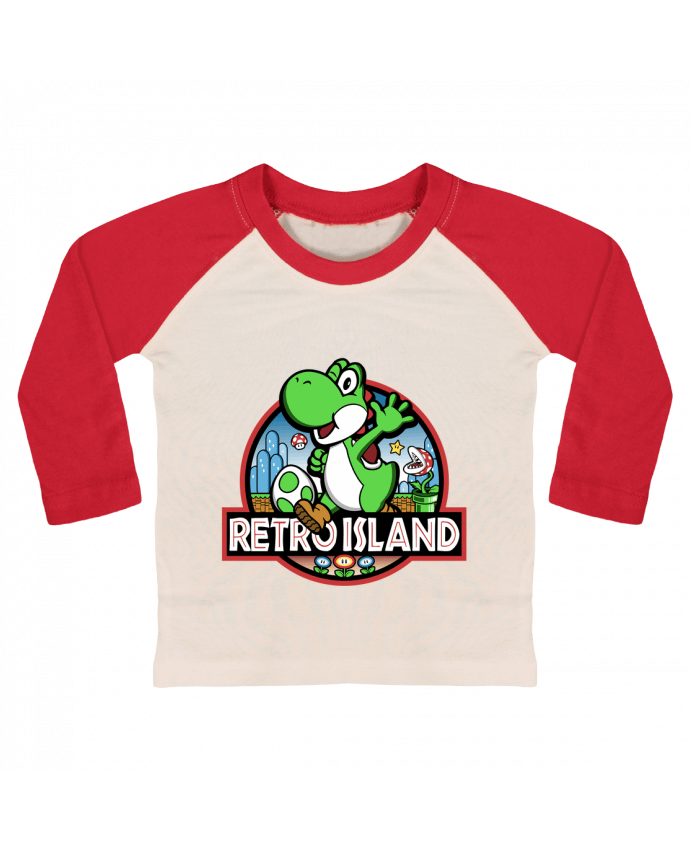 T-shirt baby Baseball long sleeve Retro Park by Kempo24