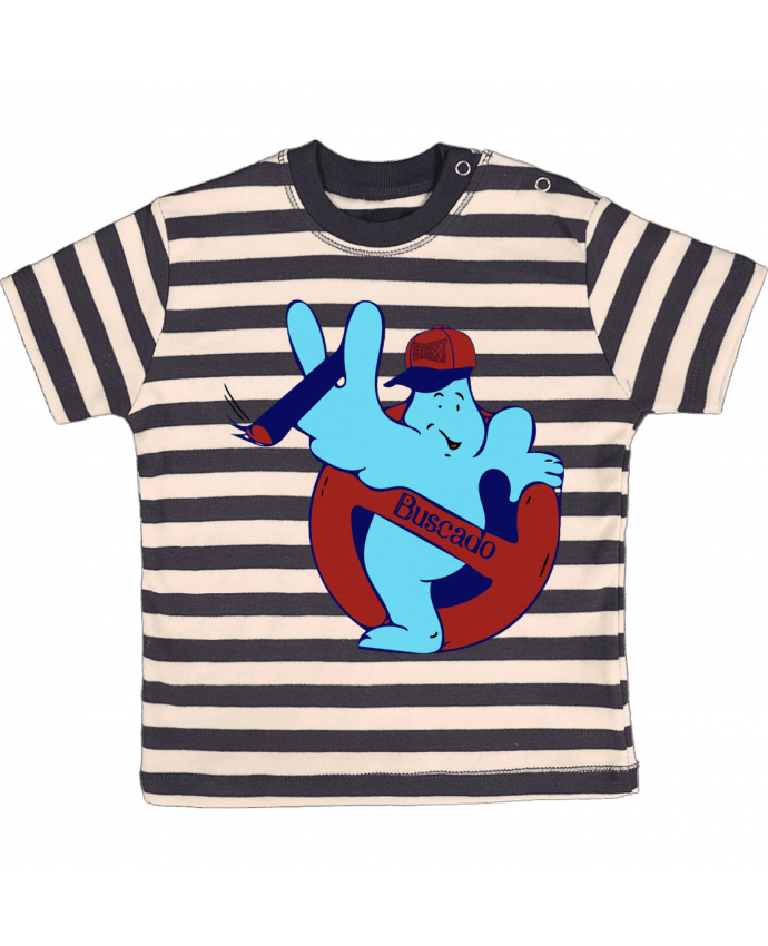Tee-shirt bébé à rayures Buscado blue par David
