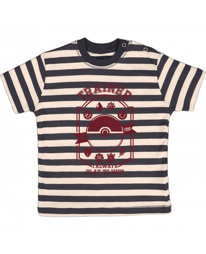 T-shirt baby with stripes Trainer since 1999 by Kempo24