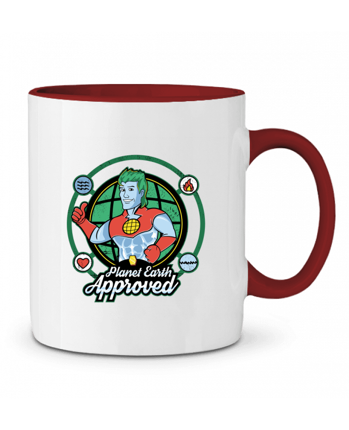 Mug bicolore Planet Earth Approved Kempo24