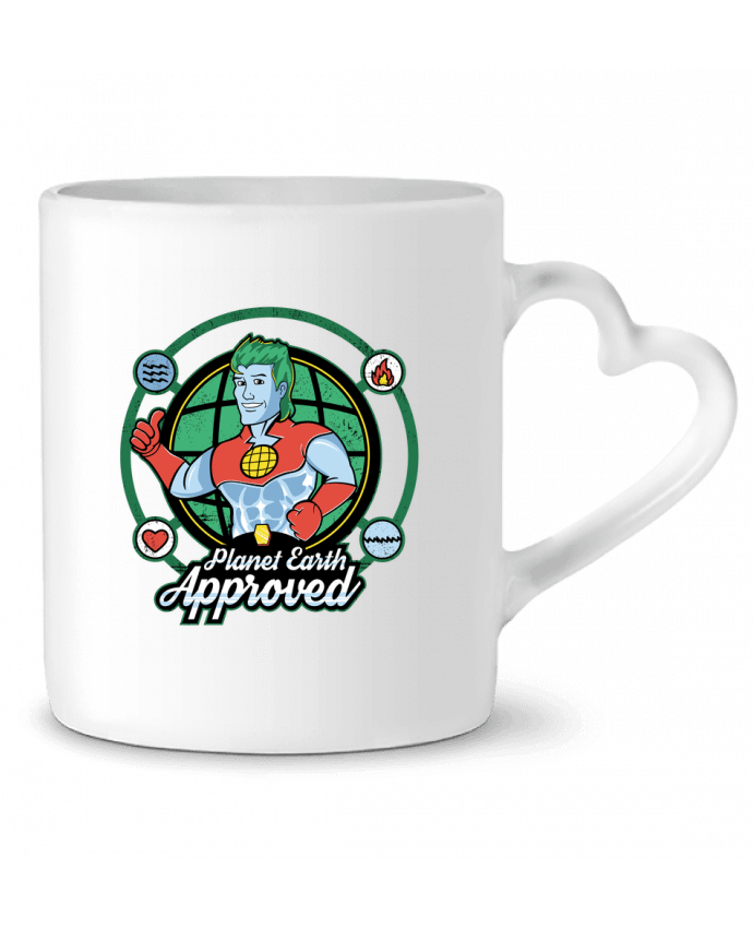 Mug Heart Planet Earth Approved by Kempo24