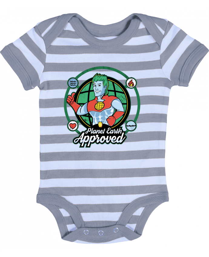 Baby Body striped Planet Earth Approved - Kempo24