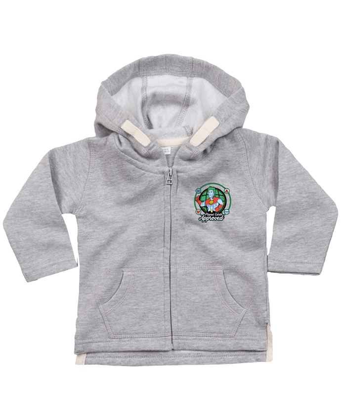 Hoddie with zip for baby Planet Earth Approved by Kempo24