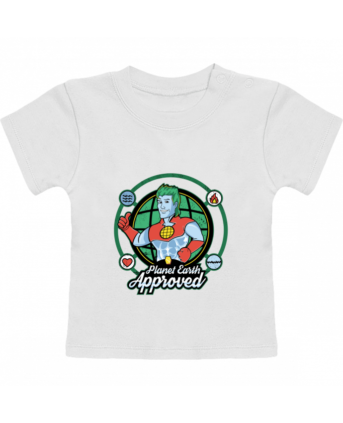 T-shirt bébé Planet Earth Approved manches courtes du designer Kempo24