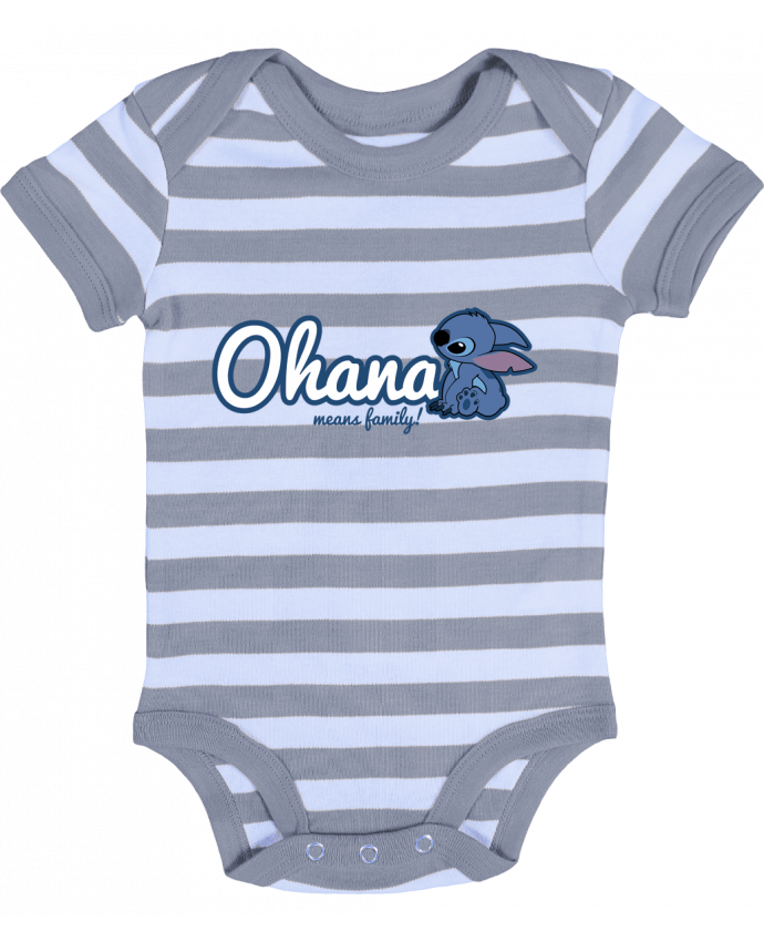 Baby Body striped Ohana means family - Kempo24