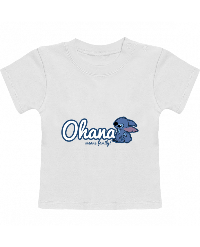 T-Shirt Baby Short Sleeve Ohana means family manches courtes du designer Kempo24