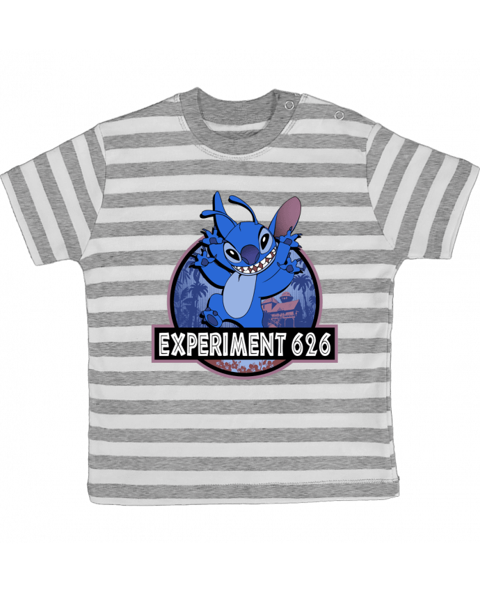 Camiseta Bebé a Rayas Experiment 626 por Kempo24
