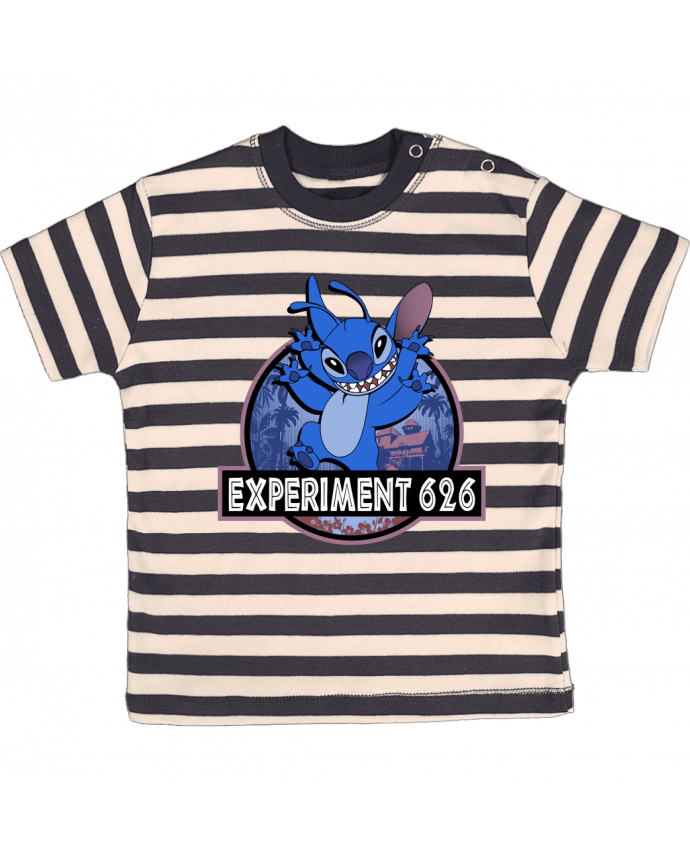 Tee-shirt bébé à rayures Experiment 626 par Kempo24