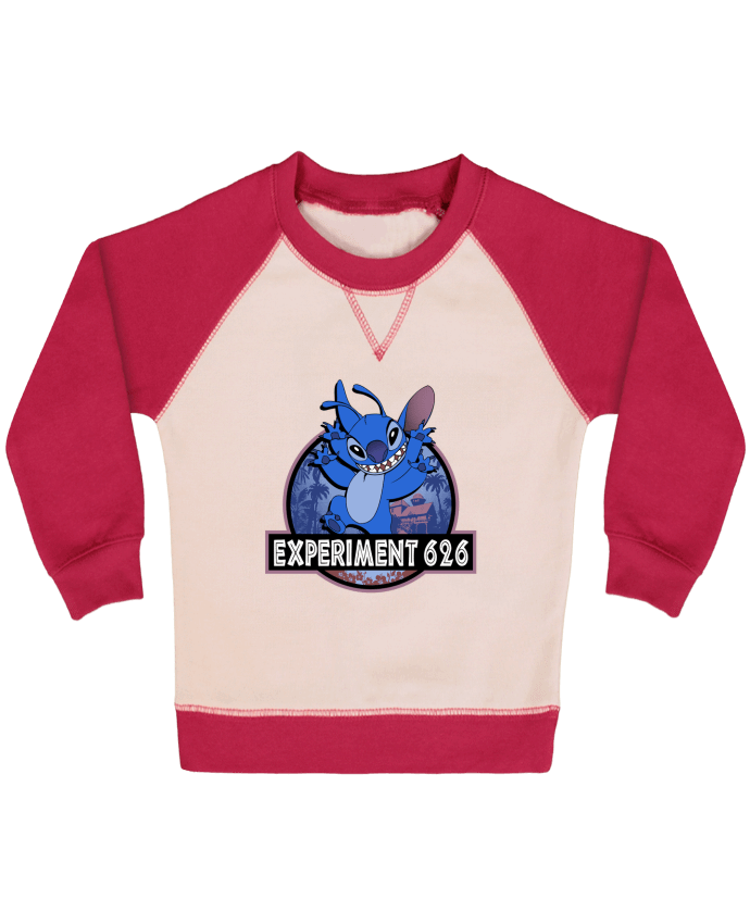 Sweatshirt Baby crew-neck sleeves contrast raglan Experiment 626 by Kempo24