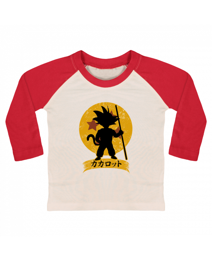 T-shirt baby Baseball long sleeve Kakarrot Crest by Kempo24