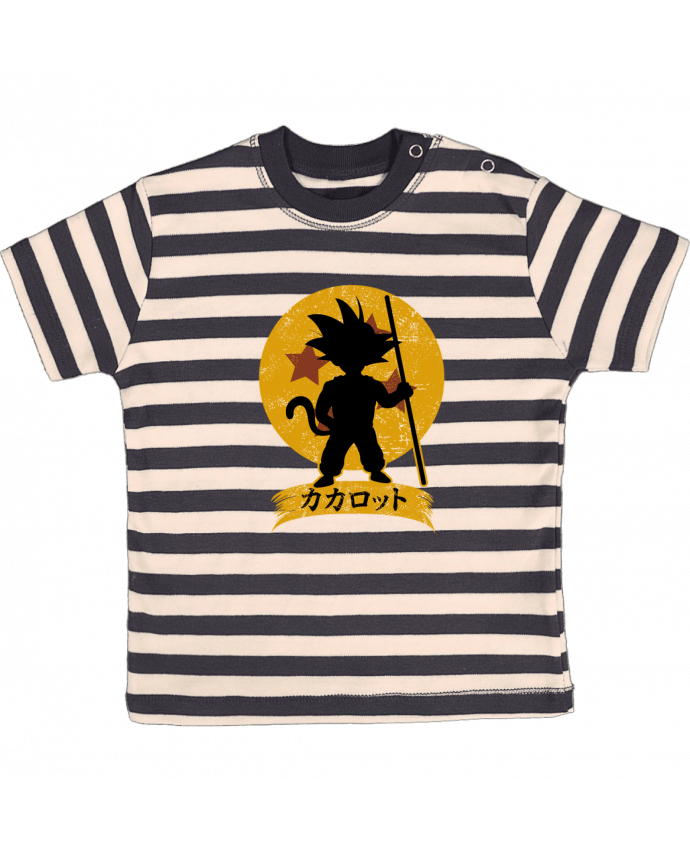 T-shirt baby with stripes Kakarrot Crest by Kempo24