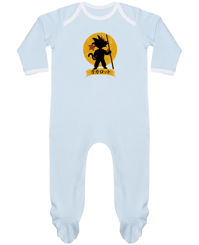 Baby Sleeper long sleeves Contrast Kakarrot Crest by Kempo24