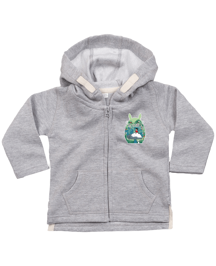 Hoddie with zip for baby My neighbor by Kempo24