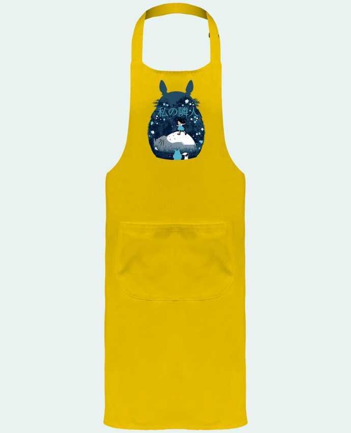 Garden or Sommelier Apron with Pocket My neighbour night by Kempo24