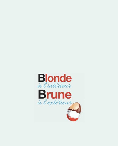 Tote-bag Blonde à l'intérieur / Brune à l'extérieur par Monidentitevisuelle