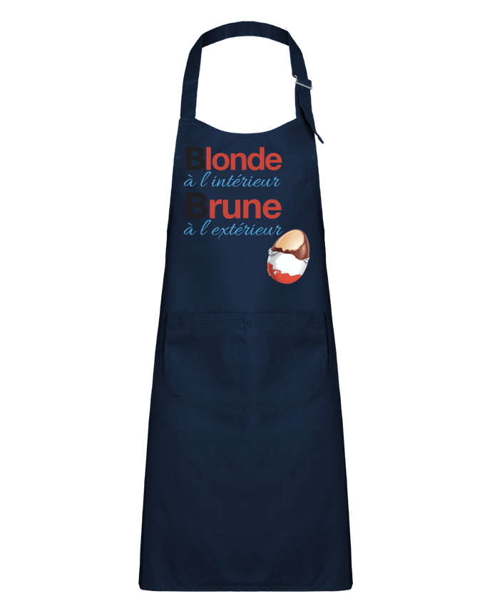 Kids chef pocket apron Blonde à l'intérieur / Brune à l'extérieur by Monidentitevisuelle