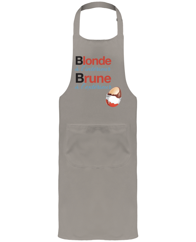 Tablier avec poches Blonde à l'intérieur / Brune à l'extérieur par Monidentitevisuelle