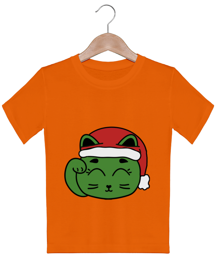 T-shirt garçon motif Chat porte bonheur de Noël Joykowski