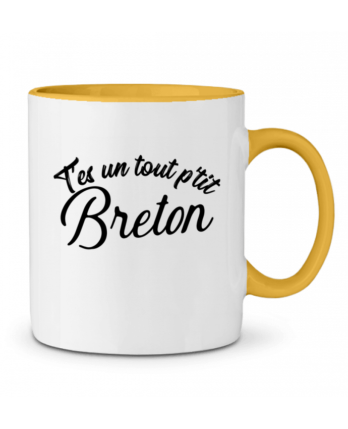 Mug bicolore P'tit breton cadeau Original t-shirt