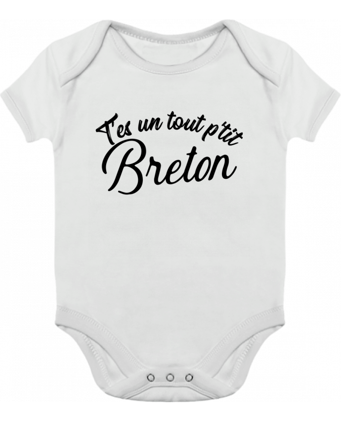 Body bébé manches contrastées P'tit breton cadeau par Original t-shirt