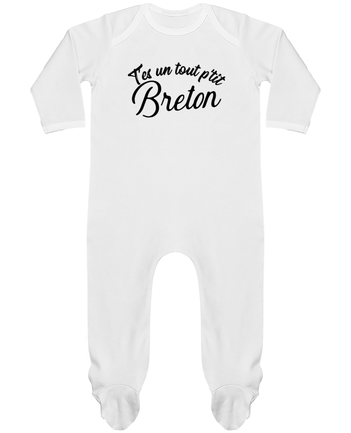 Baby Sleeper long sleeves Contrast P'tit breton cadeau by Original t-shirt