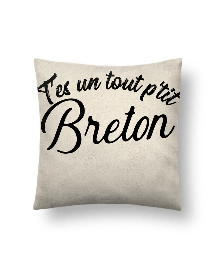 Coussin suédine P'tit breton cadeau par Original t-shirt