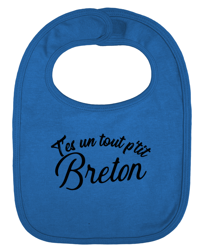 Baby Bib plain and contrast P'tit breton cadeau by Original t-shirt