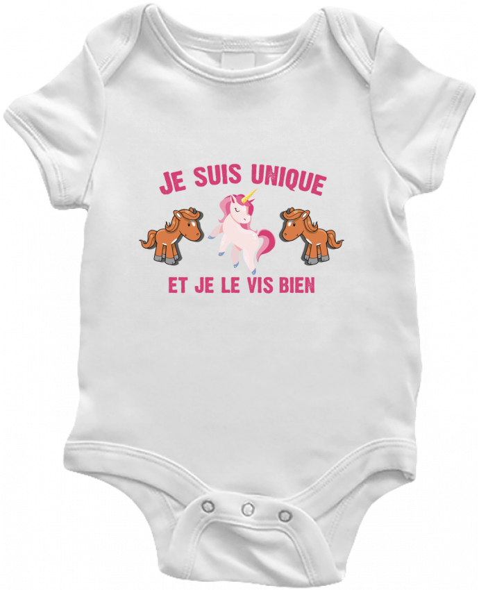 Body bébé Je suis unique et je le vis bien par tunetoo