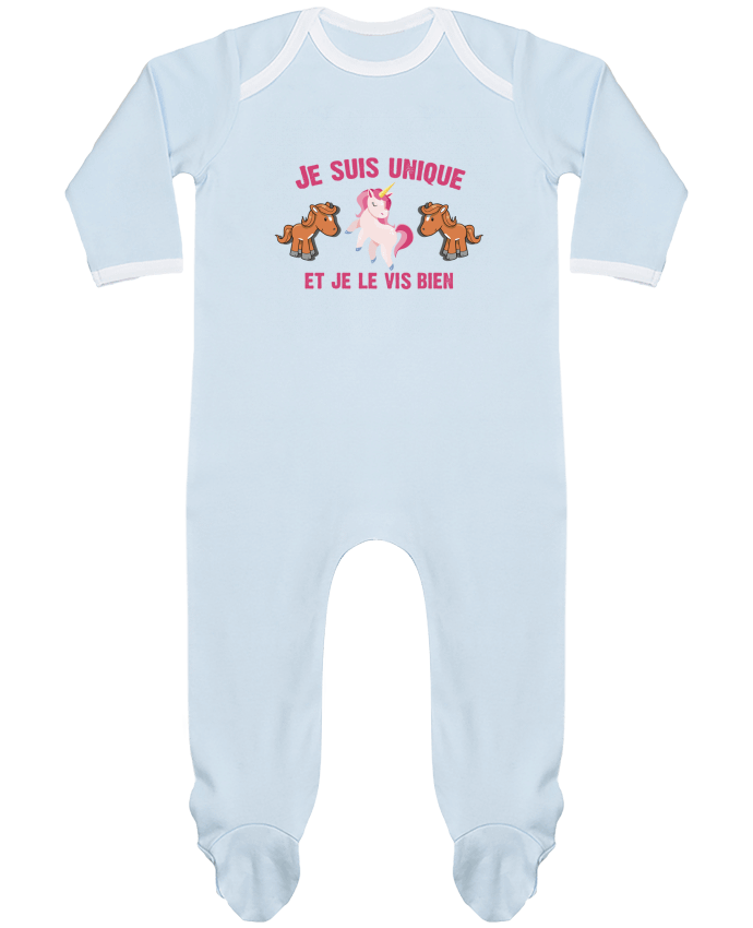 Body Pyjama Bébé Je suis unique et je le vis bien par tunetoo