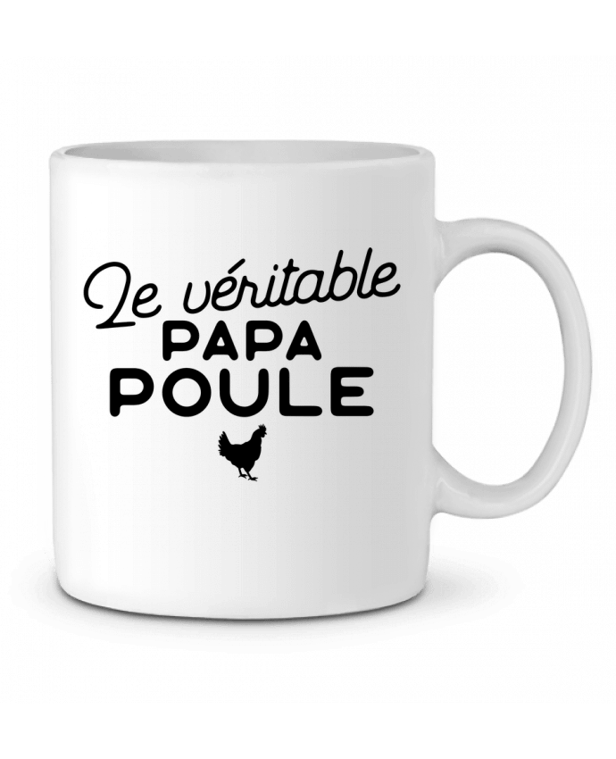 Ceramic Mug Papa poule cadeau noël by Original t-shirt