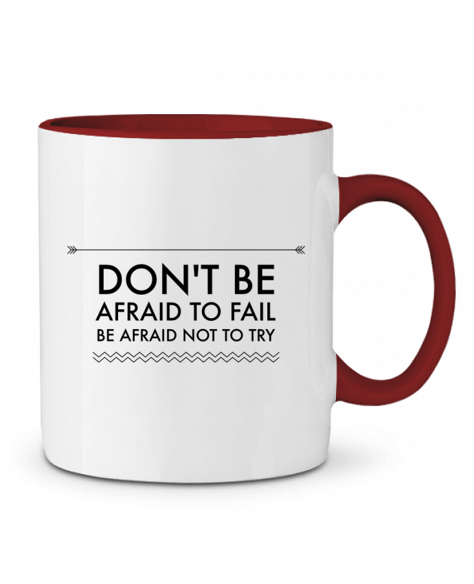 Mug bicolore Don't be afraid to fail Les Caprices de Filles
