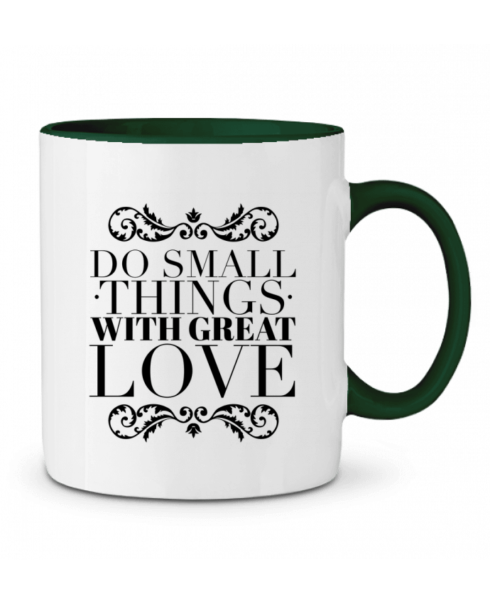 Two-tone Ceramic Mug Do small things with great love Les Caprices de Filles