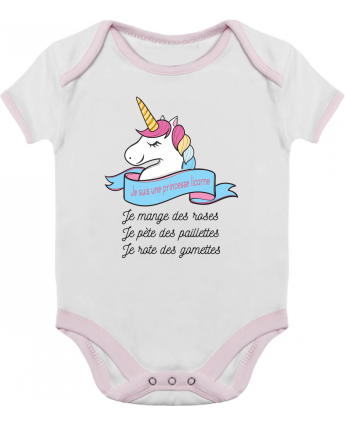 Baby Body Contrast Je suis une princesse licorne by tunetoo
