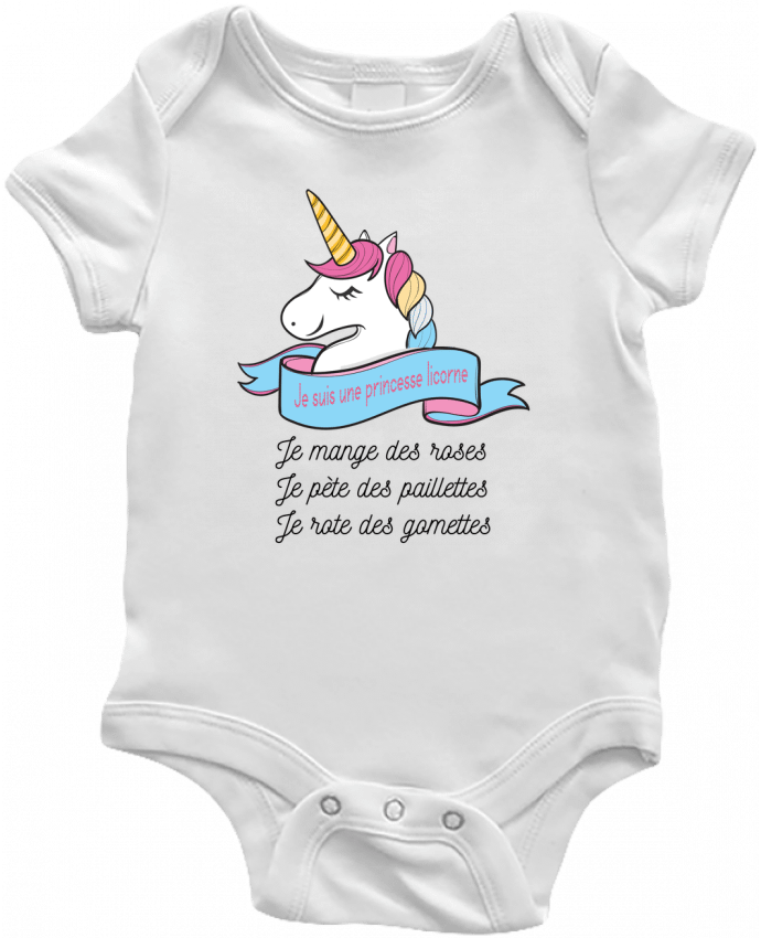 Baby Body Je suis une princesse licorne by tunetoo