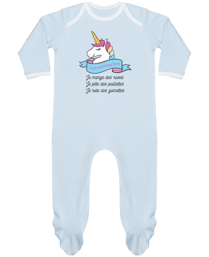 Body Pyjama Bébé Je suis une princesse licorne par tunetoo
