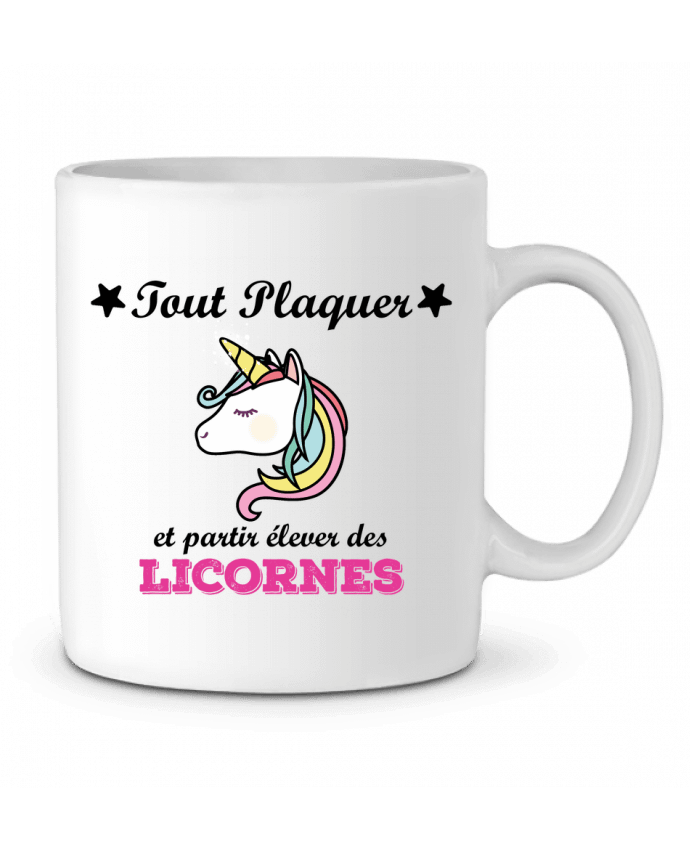 Ceramic Mug Tout plaquer et bytir élever des licornes by tunetoo