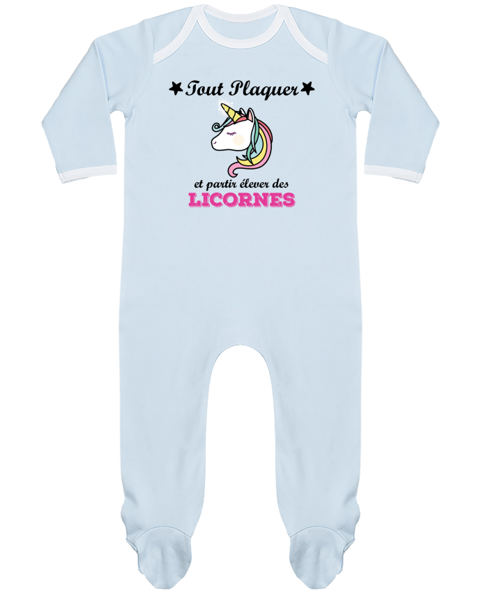 Body Pyjama Bébé Tout plaquer et partir élever des licornes par tunetoo