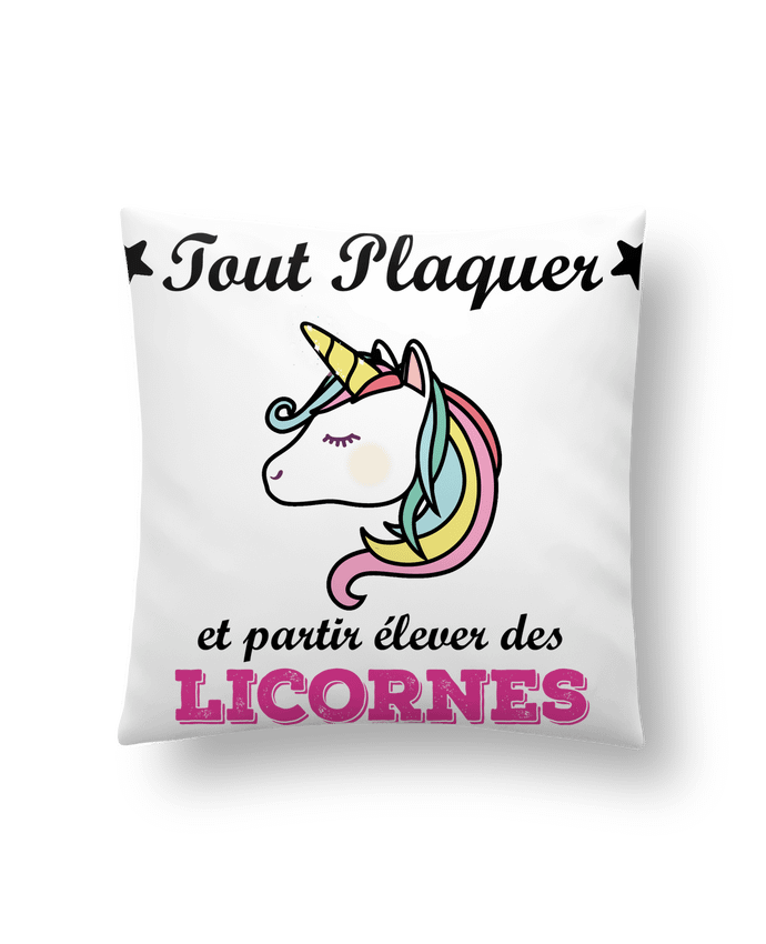 Cushion synthetic soft 45 x 45 cm Tout plaquer et bytir élever des licornes by tunetoo